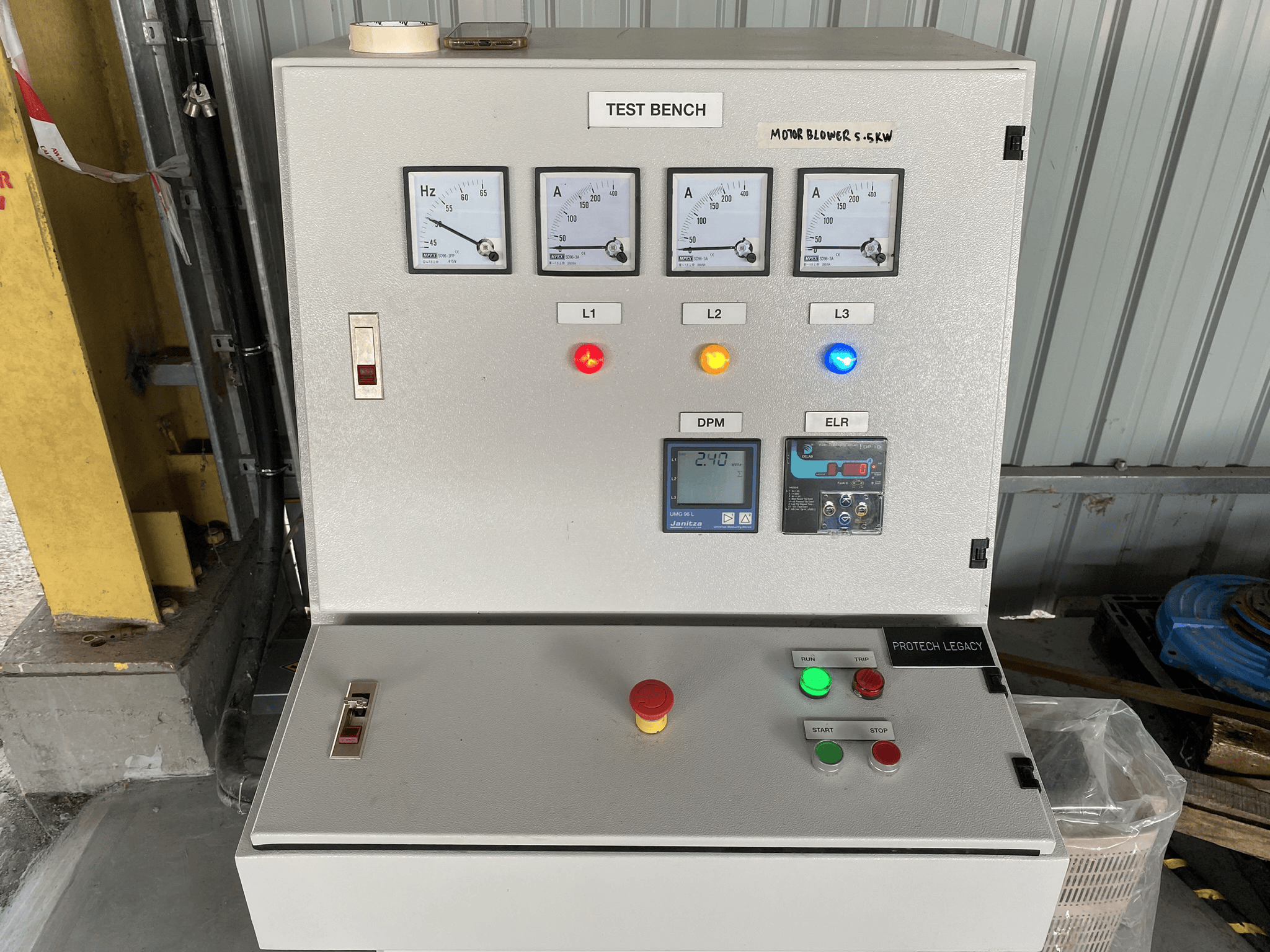Final load testing of repaired motor before delivery back to client