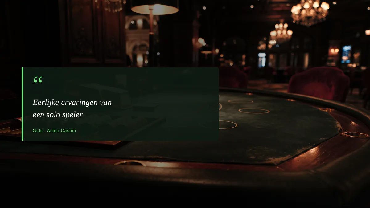 Eerlijke ervaringen van een solo speler