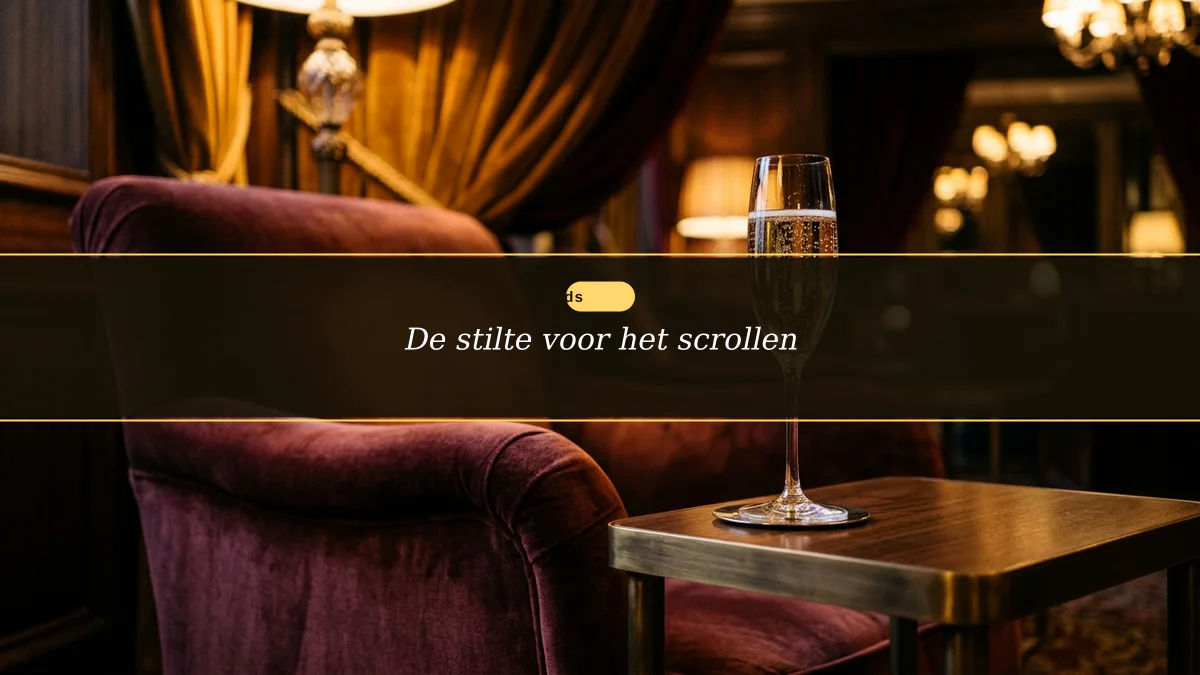 De stilte voor het scrollen