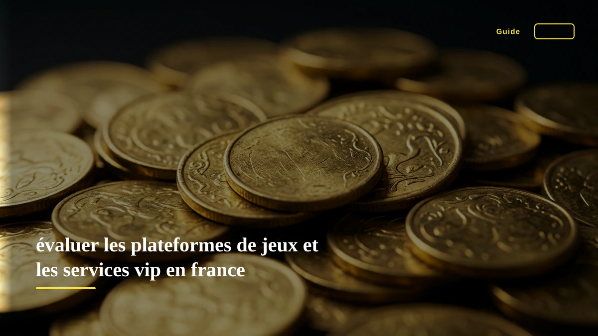 évaluer les plateformes de jeux et les services vip en france