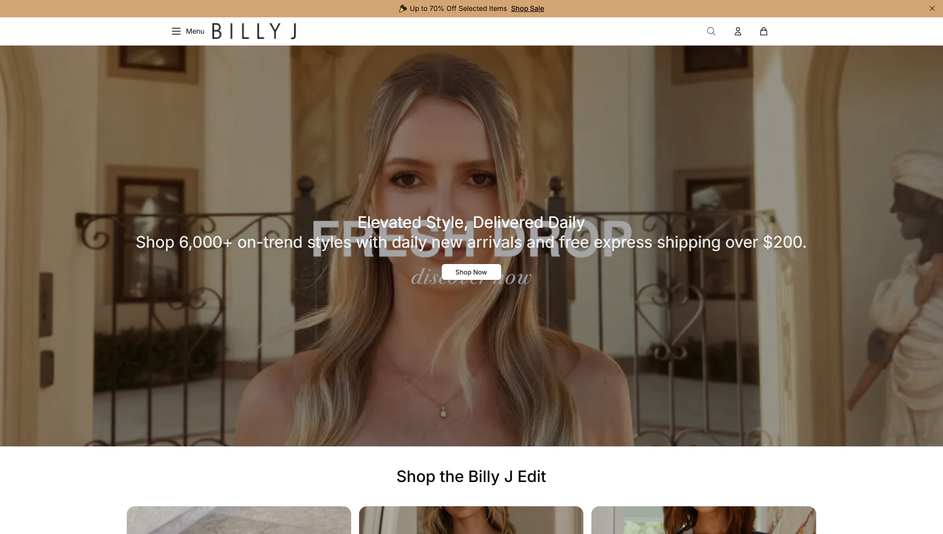 Primary capture · billyjstylehouse.shop
