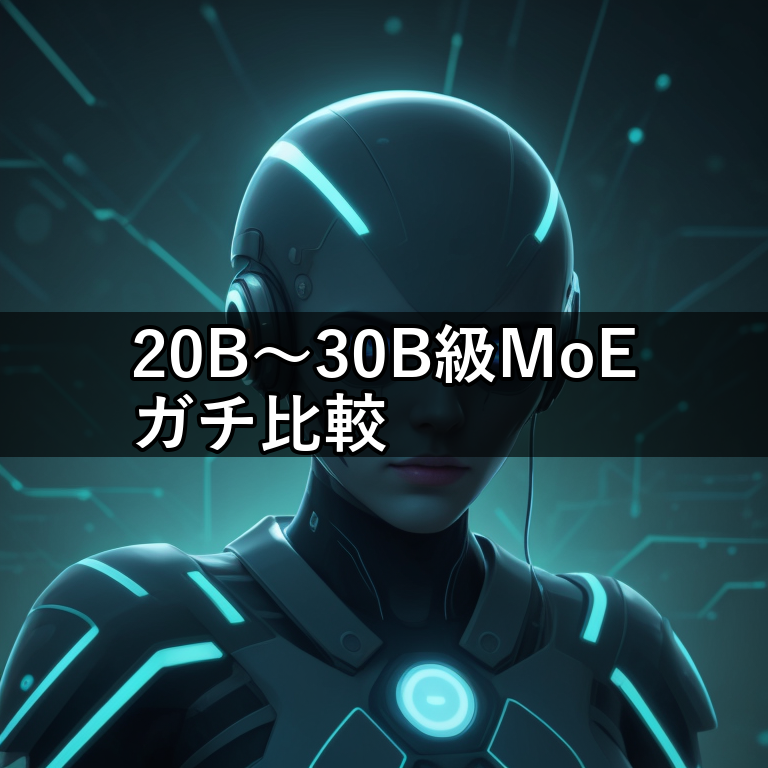 20B〜30B級MoE5モデルガチ比較!Qwen3の無印版だけ「考え中」が漏れ続けた