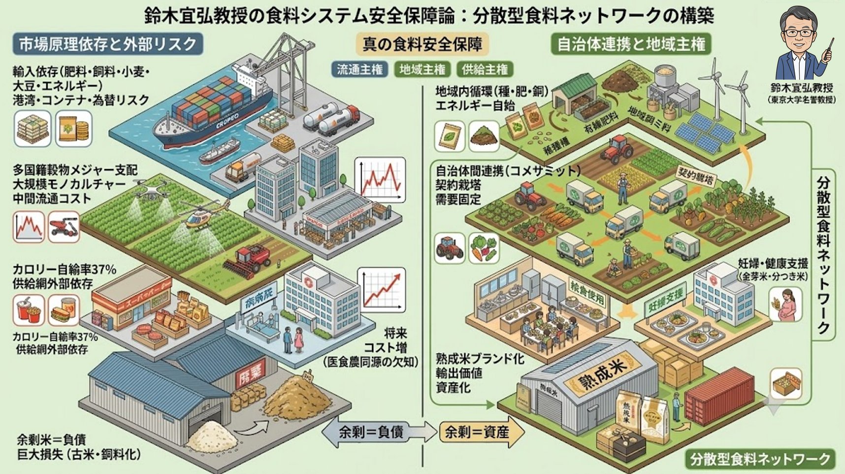 市場原理だけでは国家の食料供給は維持できない