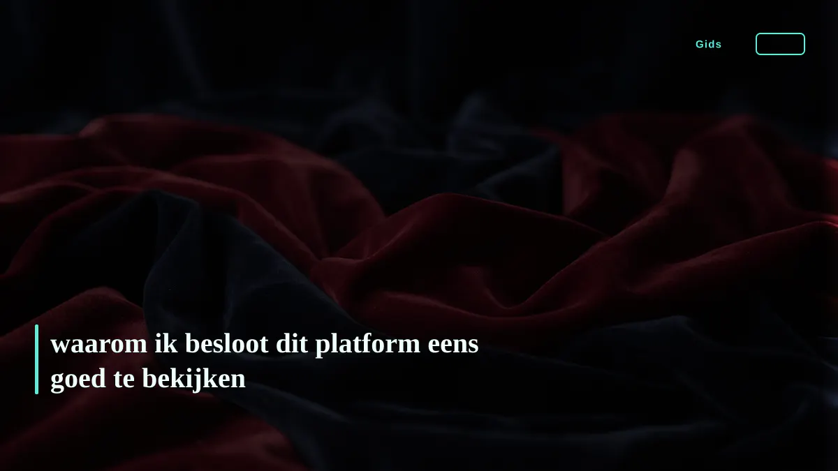 waarom ik besloot dit platform eens goed te bekijken