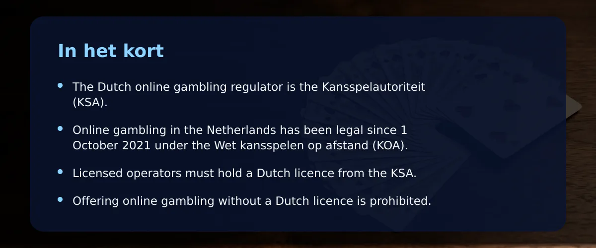 Kleine stortingen bij vergunde kansspelaanbieders in Nederland — In het kort