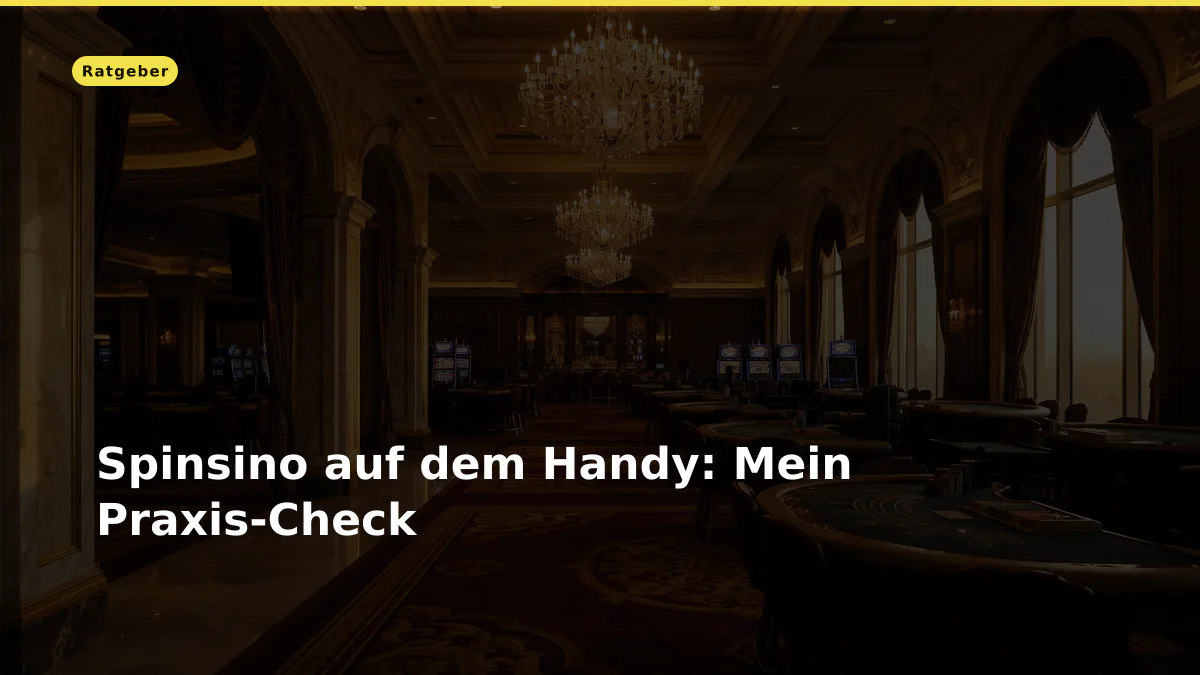 Spinsino auf dem Handy: Mein Praxis-Check