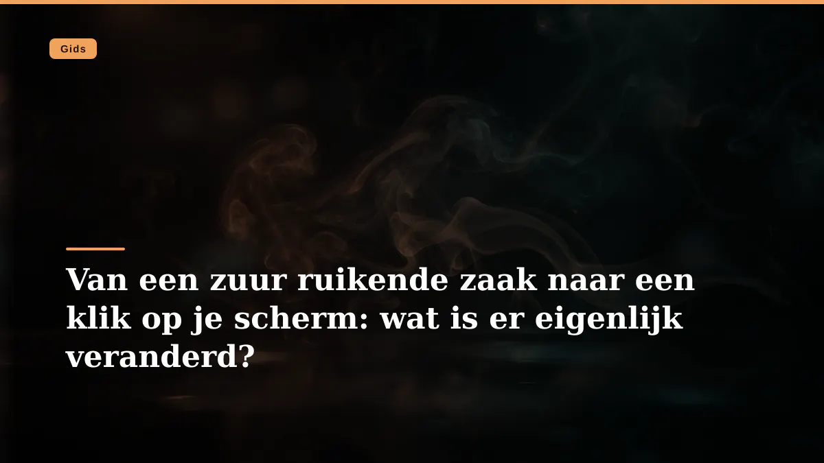Van een zuur ruikende zaak naar een klik op je scherm: wat is er eigenlijk veranderd?