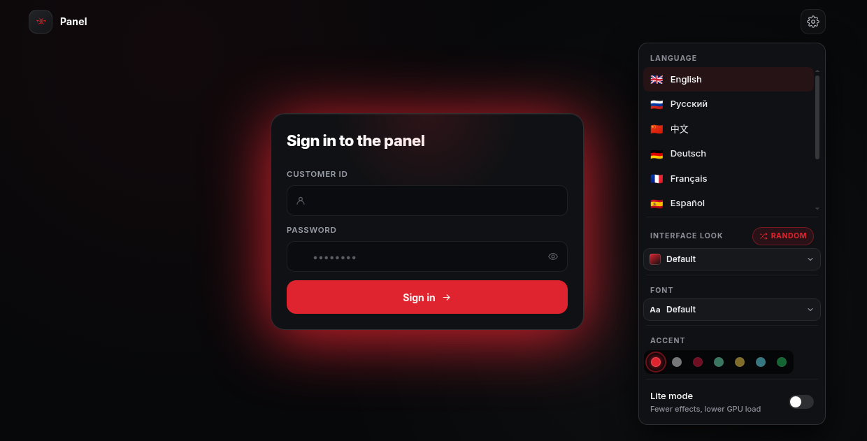 lucifer panel login