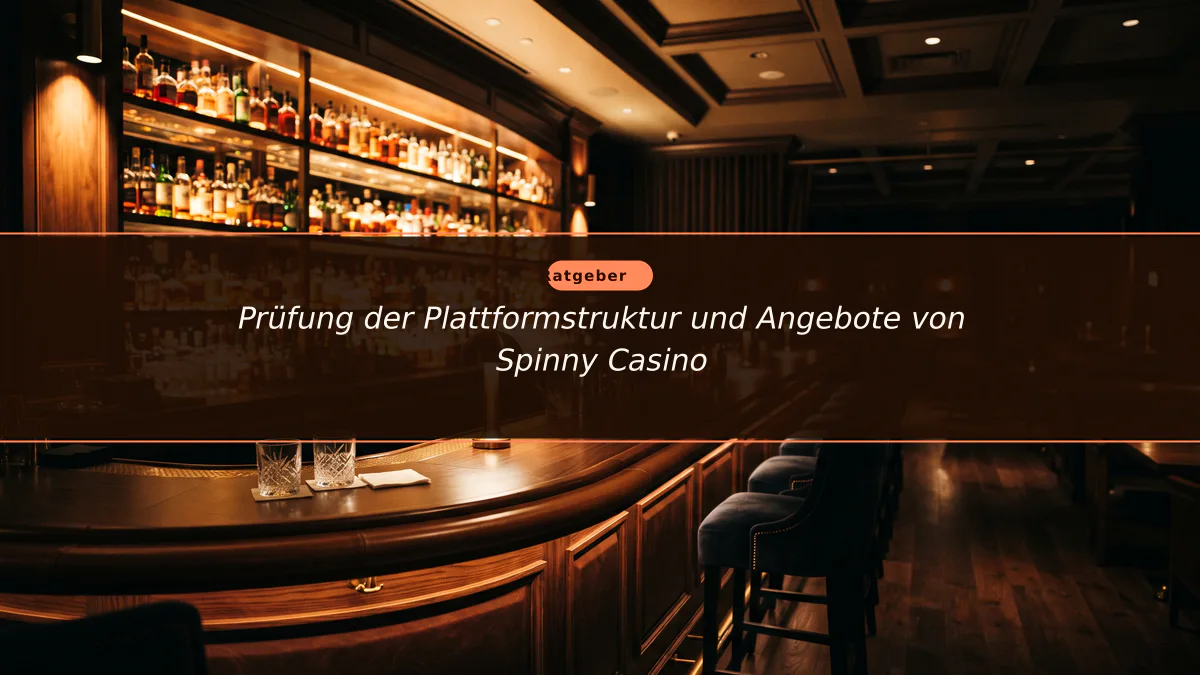 Prüfung der Plattformstruktur und Angebote von Spinny Casino