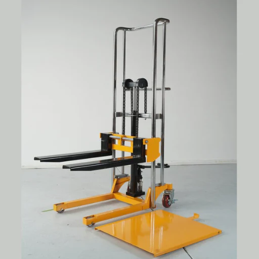 Chain Lift Stacker with Platform (400kg capacity, 1500mm lift height)
