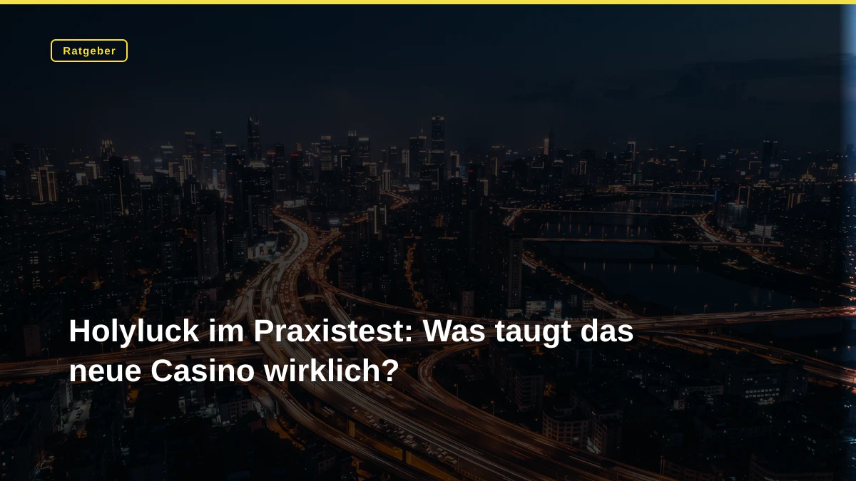 Holyluck im Praxistest: Was taugt das neue Casino wirklich?