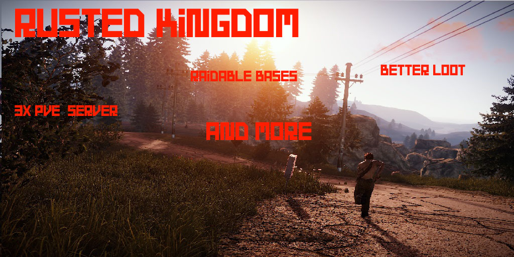 Баннер сервера Rusted Kingdom - Dev Server