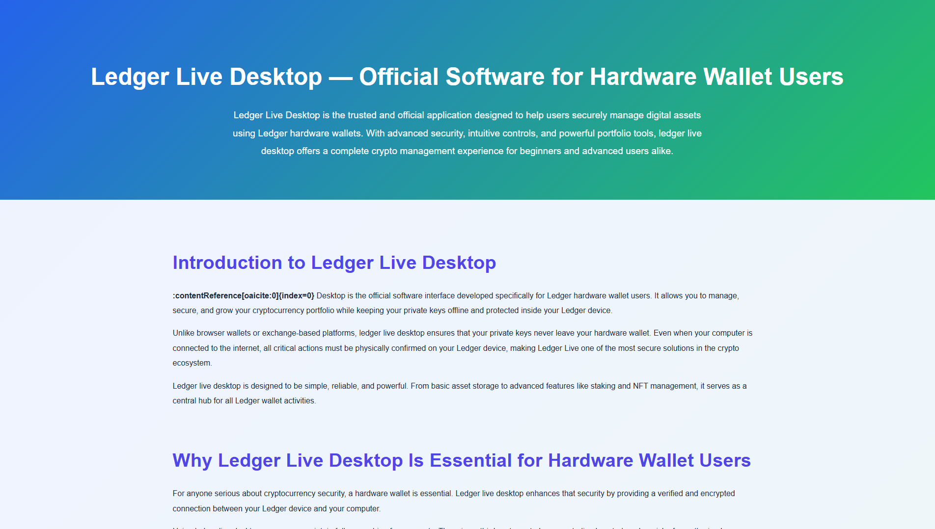 Stored screenshot of leddger-livedesktop.pages.dev