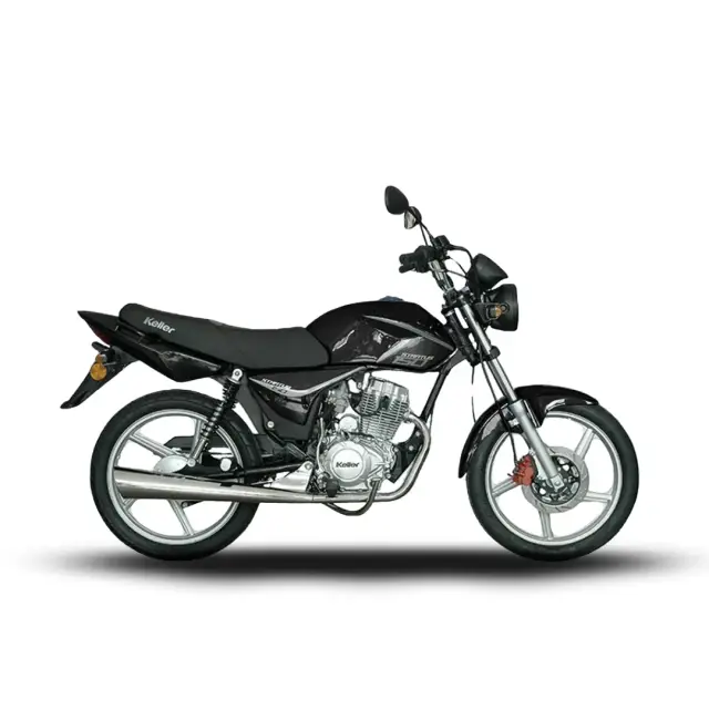 Moto Keller Stratus 150 Full Ad Negro de perfil