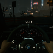 bmw-headlights-on