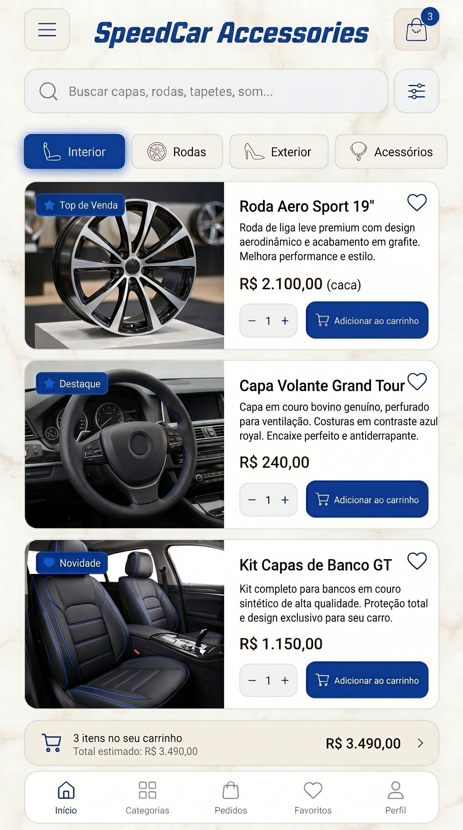 Speed Car - App Cliente
