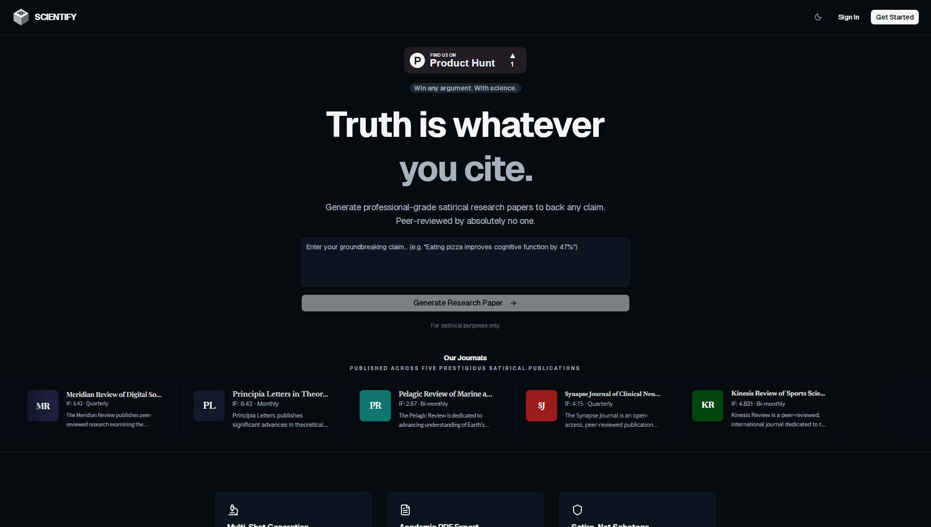 Stored capture of scientify-my-claim.com