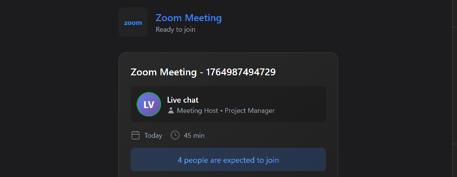 Screenshot of livechatzoomsession.com