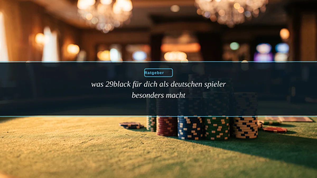 was 29black für dich als deutschen spieler besonders macht