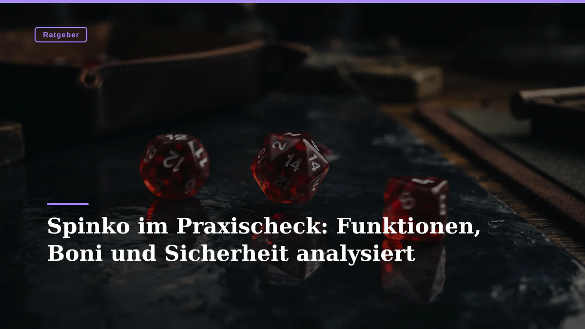Spinko im Praxischeck: Funktionen, Boni und Sicherheit analysiert