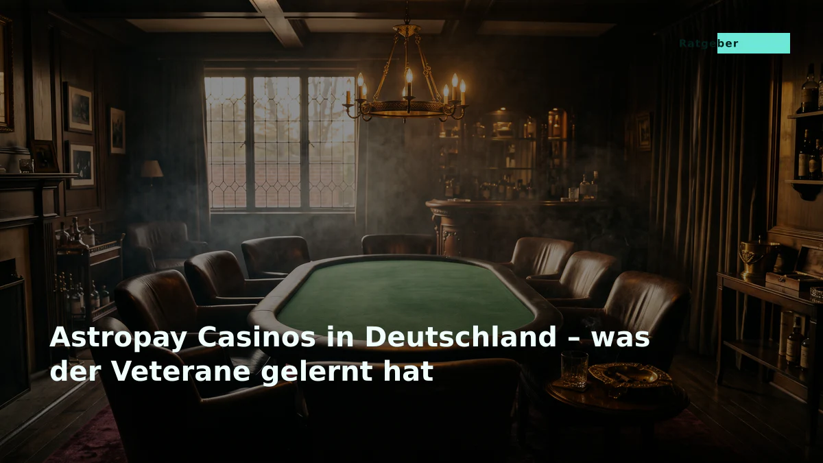 Astropay Casinos in Deutschland – was der Veterane gelernt hat
