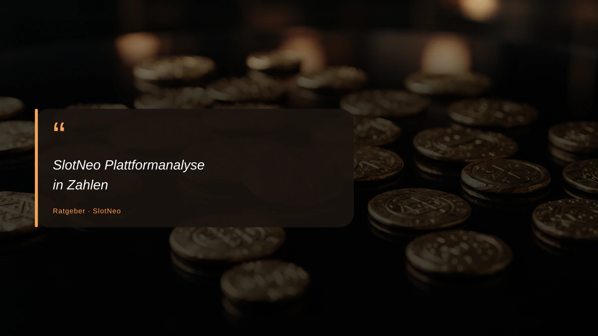 SlotNeo Plattformanalyse in Zahlen
