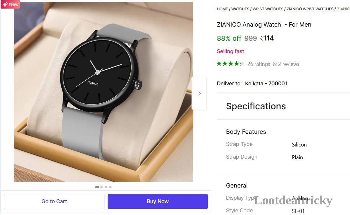 Zianico Analog Watch – Just ₹114 | Loot Ka Maal