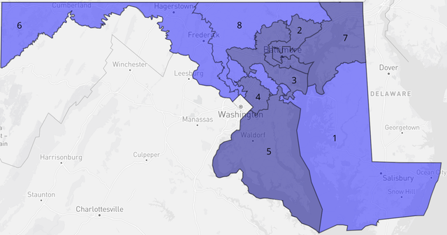 Maryland Dem Gerrymander