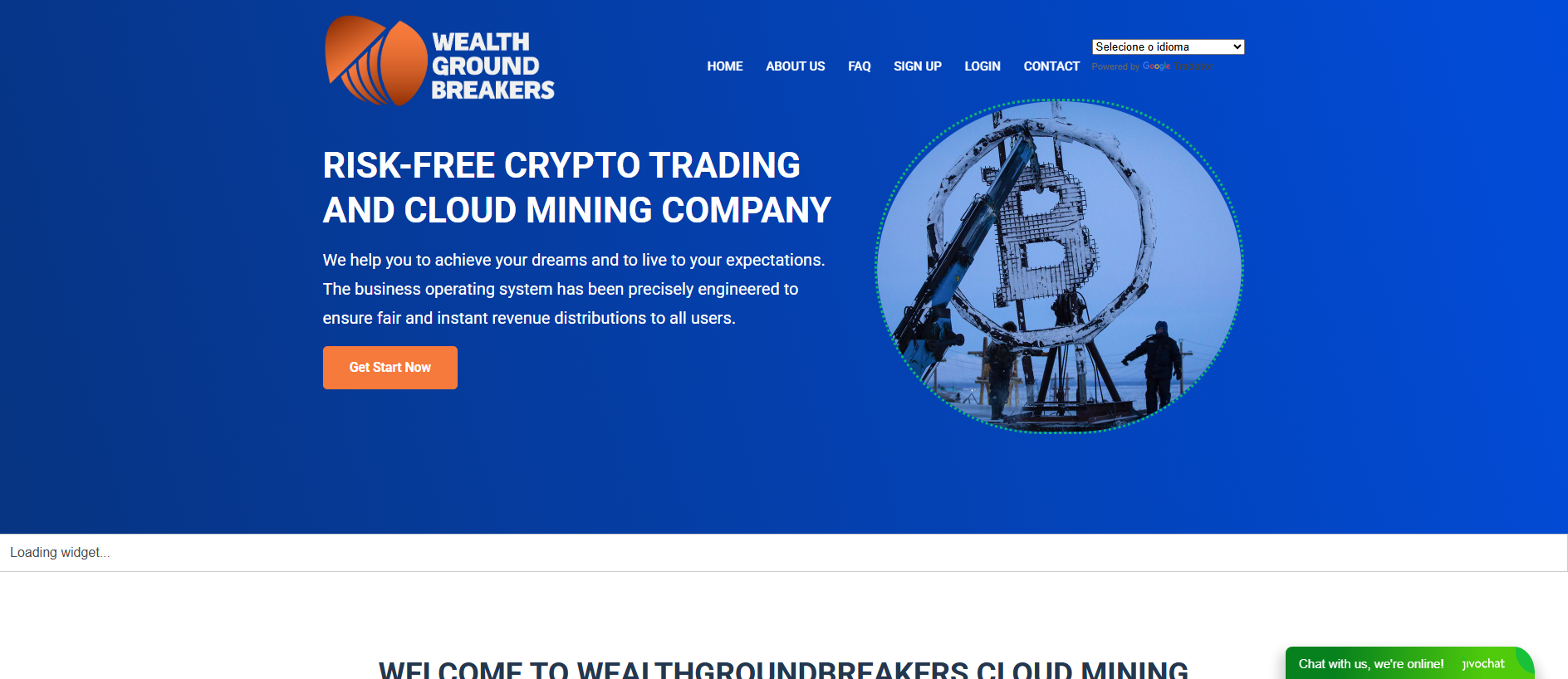 Stored capture of wealthgroundbreakers.cc