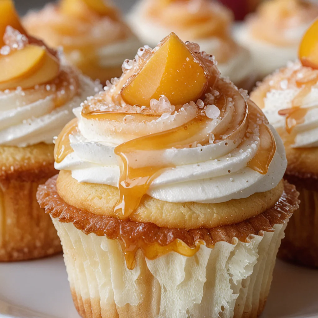 Honey Peach Cream Cheese Cupcakes Recipe