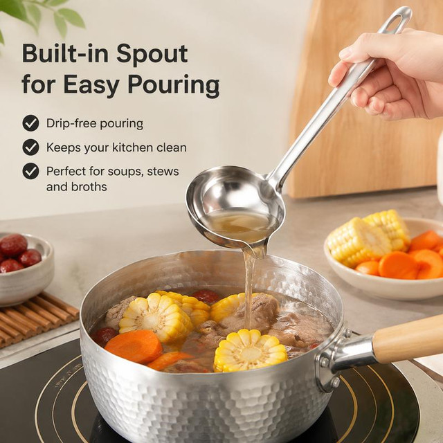 Smooth Broth Pouring Scene
