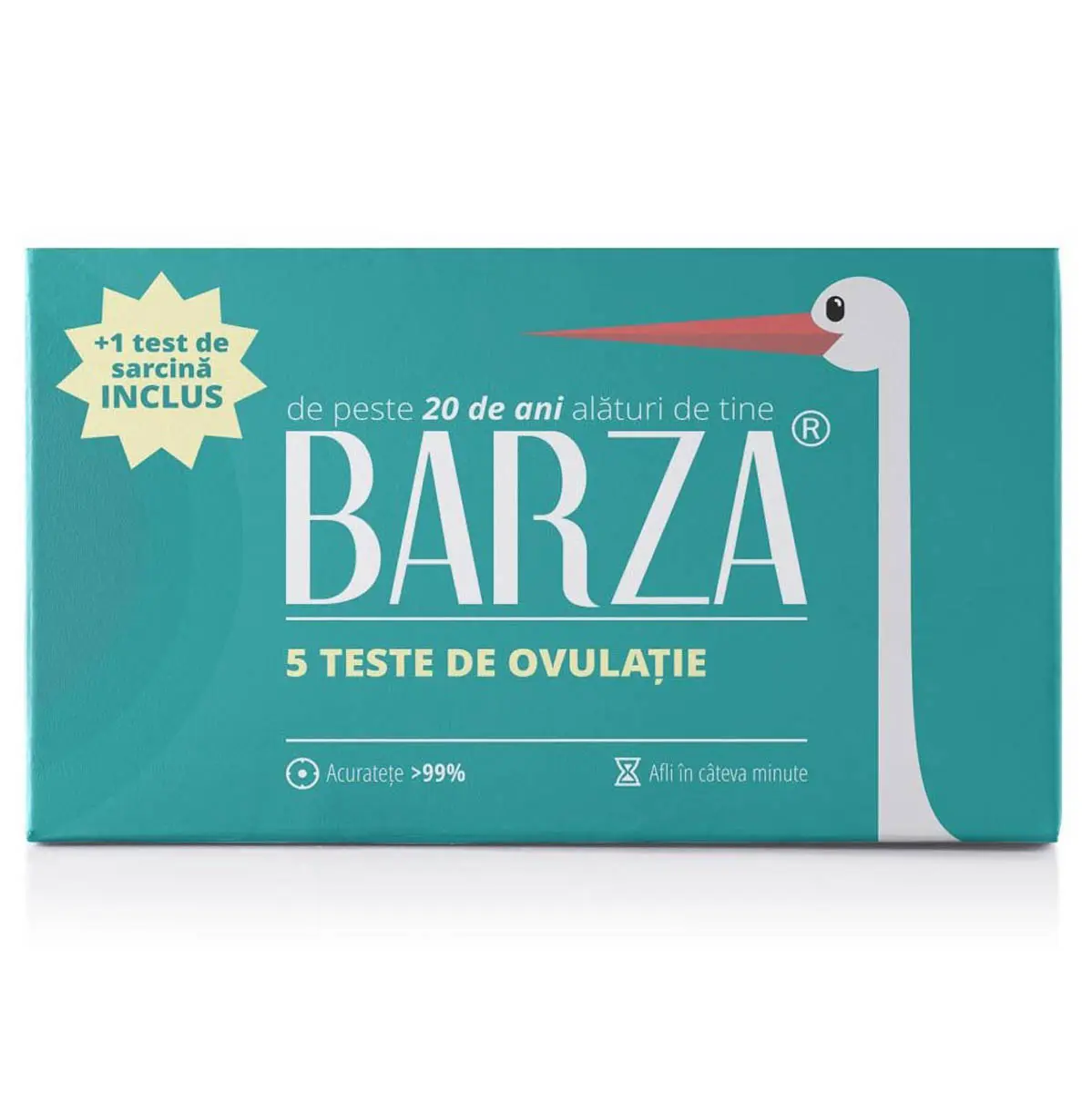 BARZA Strip, Pachet test ovulatie 5 buc + test sarcina 1 buc – Ghid complet pentru viitoarele mămici