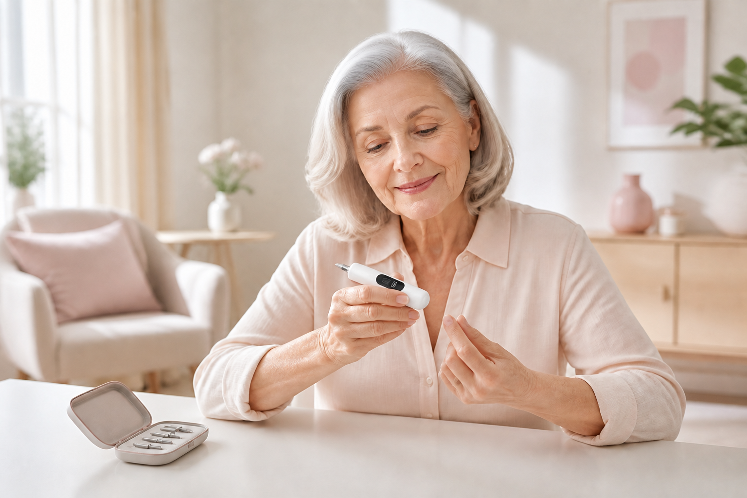 Senioro NailCare Pro folosit cu grijă pentru finisarea unghiilor