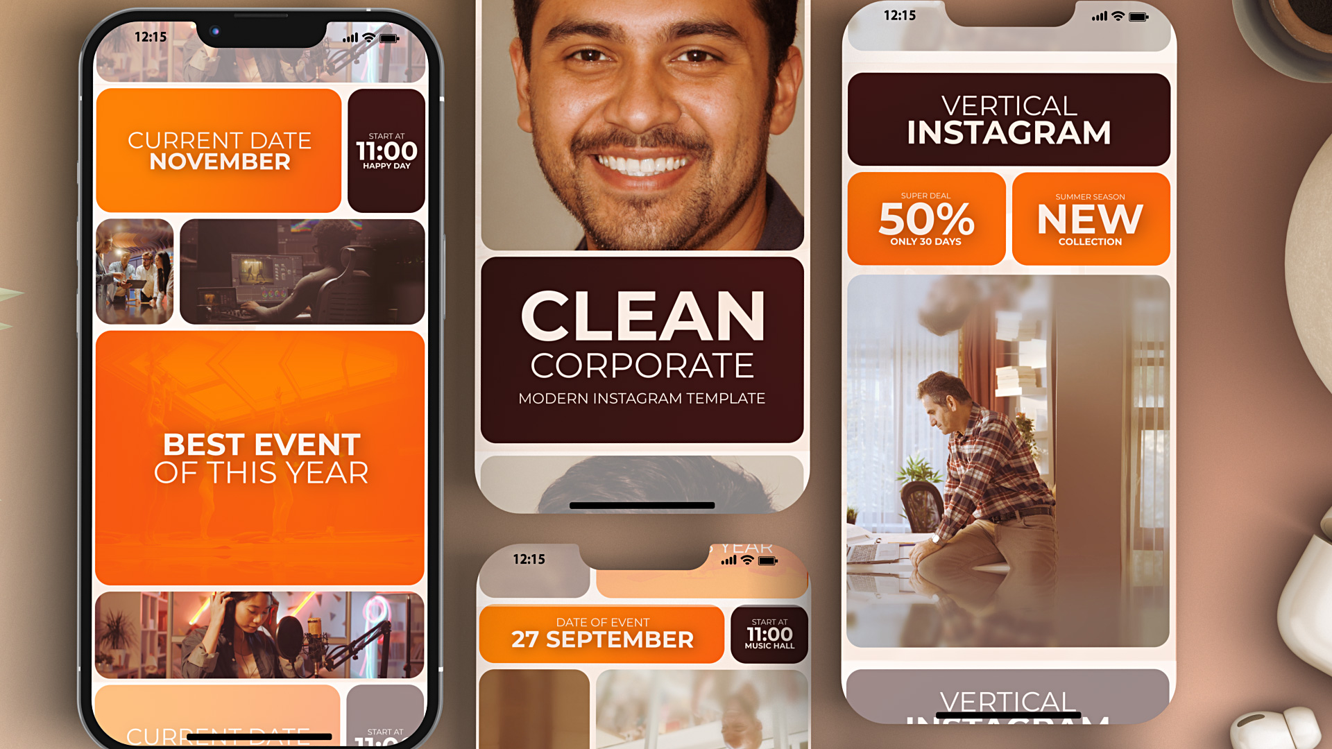 Multi Screen Instagram Reel Split Education E-Learning Event Multi Screen Instagram Reel Split Education E-Learning Event