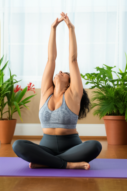 Hormonal weight gain illustration