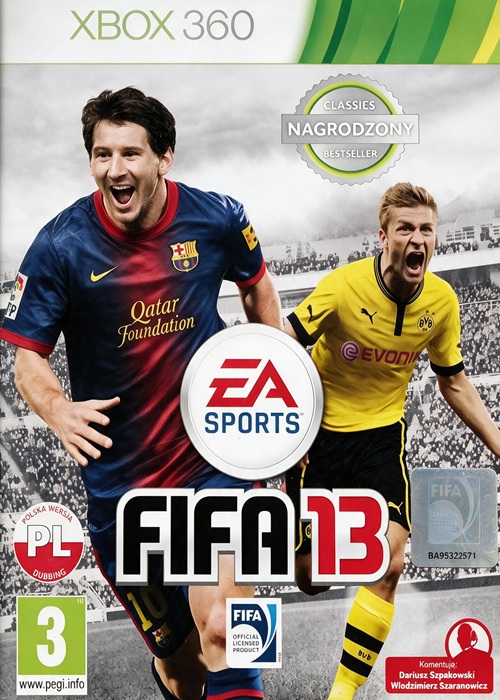 FIFA 13 (2012) Xbox 360 -SRT / Polska wersja językowa