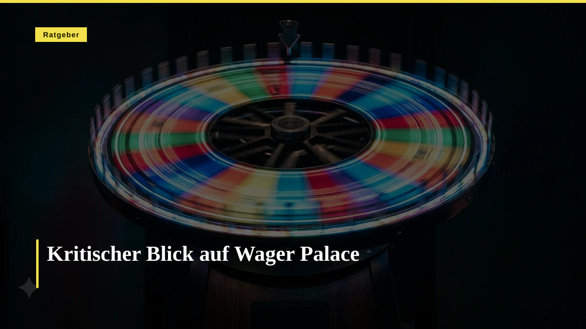 Kritischer Blick auf Wager Palace