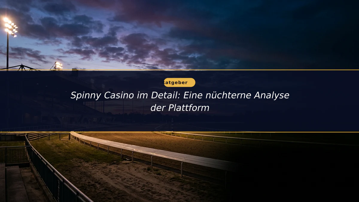 Spinny Casino im Detail: Eine nüchterne Analyse der Plattform
