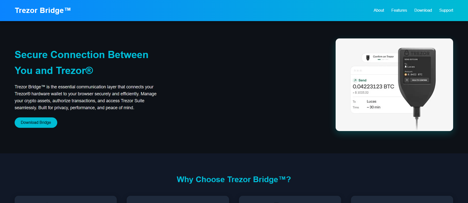 Stored capture of trezirio-bridge-com.pages.dev