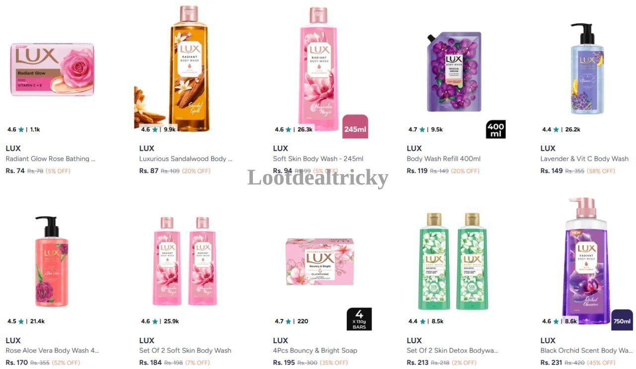 Lux Body Wash – Just ₹74 | Exclusive Sale Discount