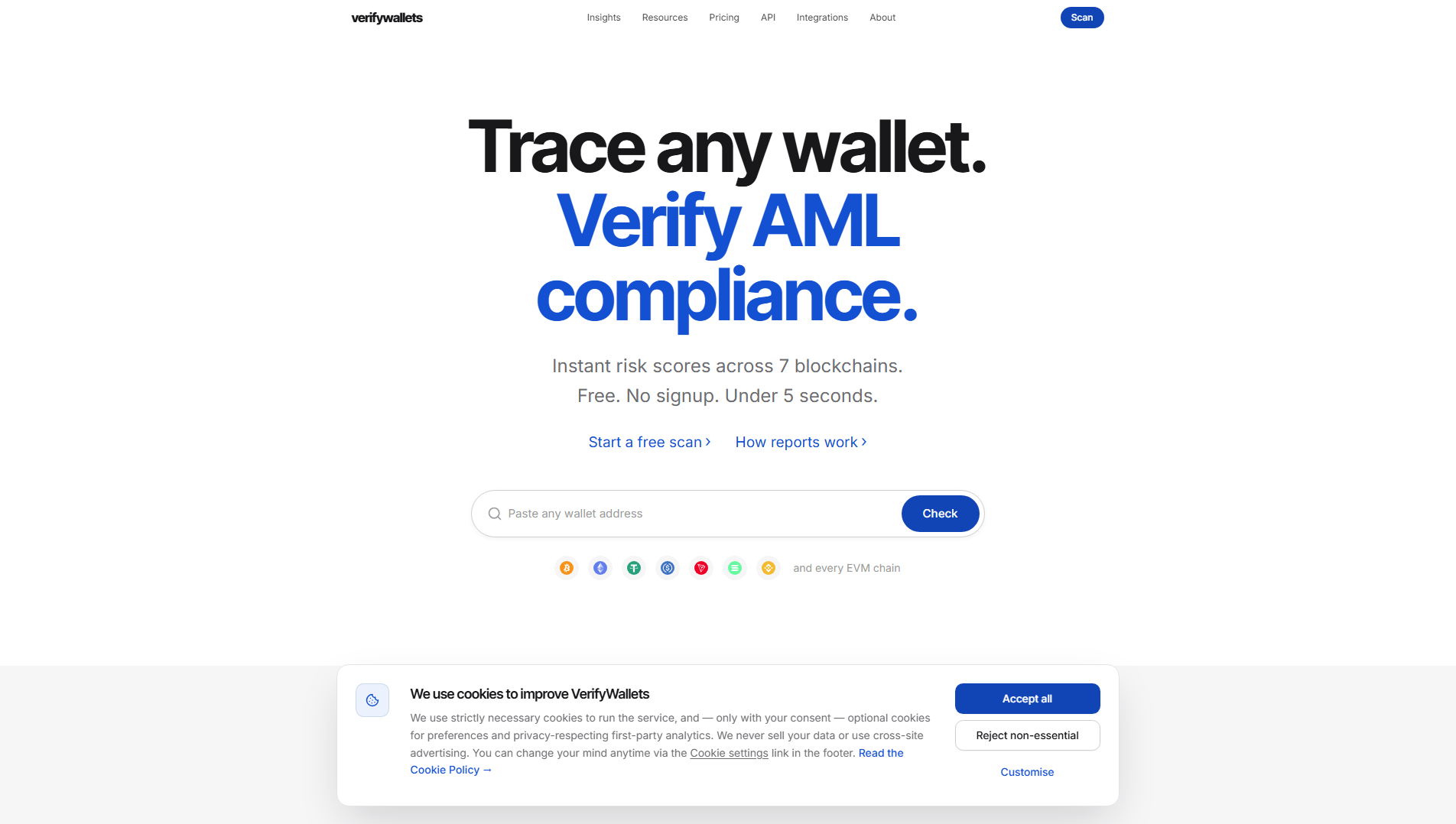 Stored capture of verifywallets.com