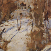Зима в Абрамцево Церковь 1886