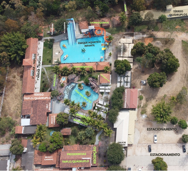 Vista aérea - Hotel Parque Sertão Veredas