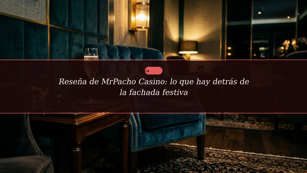 Reseña de MrPacho Casino: lo que hay detrás de la fachada festiva