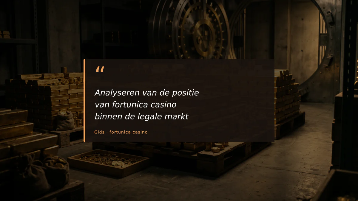 Analyseren van de positie van fortunica casino binnen de legale markt