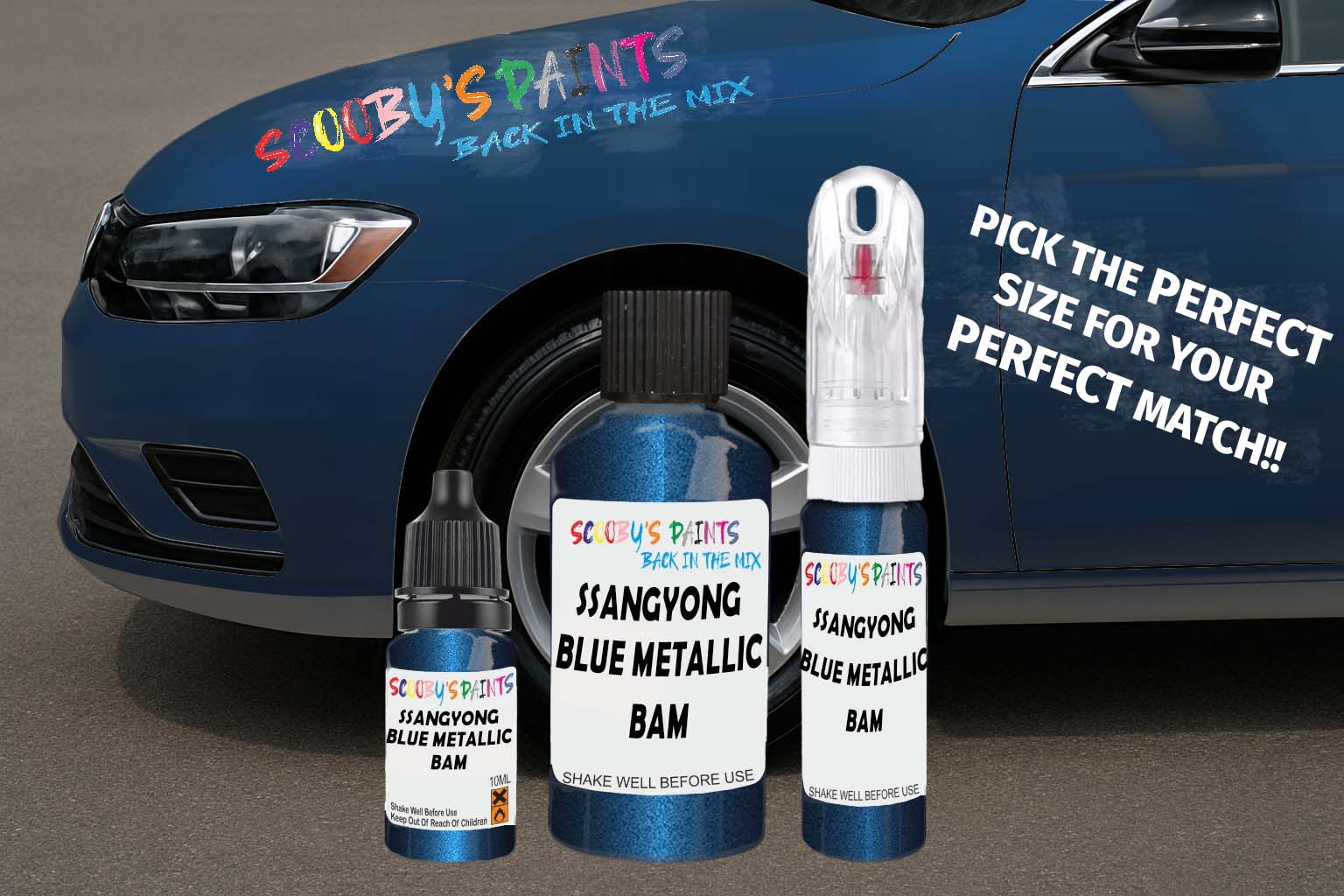 Scooby’s Paints – Ssangyong Triple Touch-Up