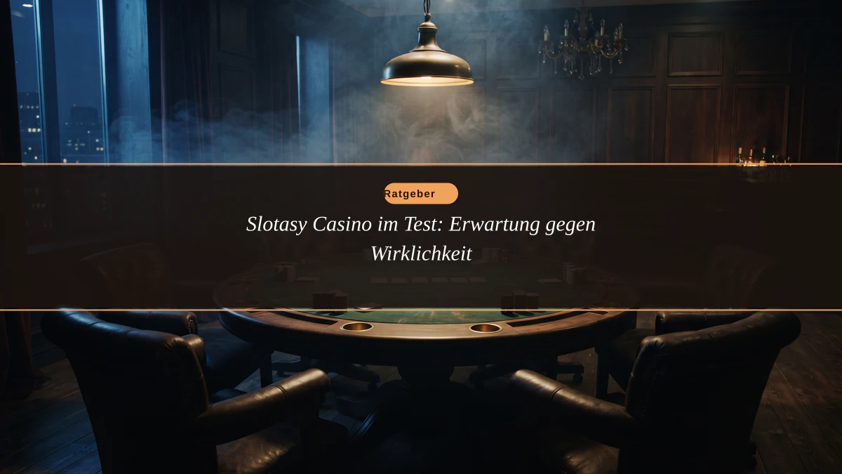 Slotasy Casino im Test: Erwartung gegen Wirklichkeit