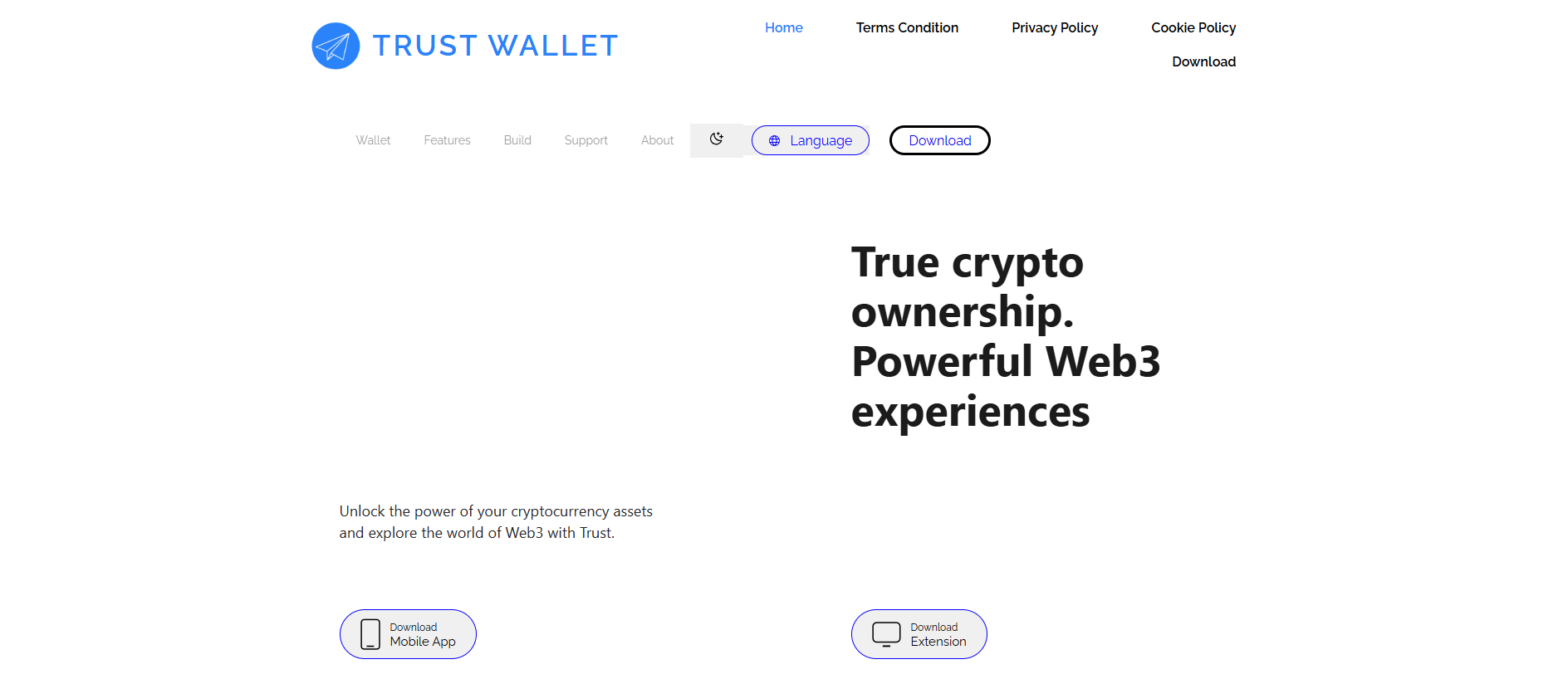 Screenshot of trustwalte.org