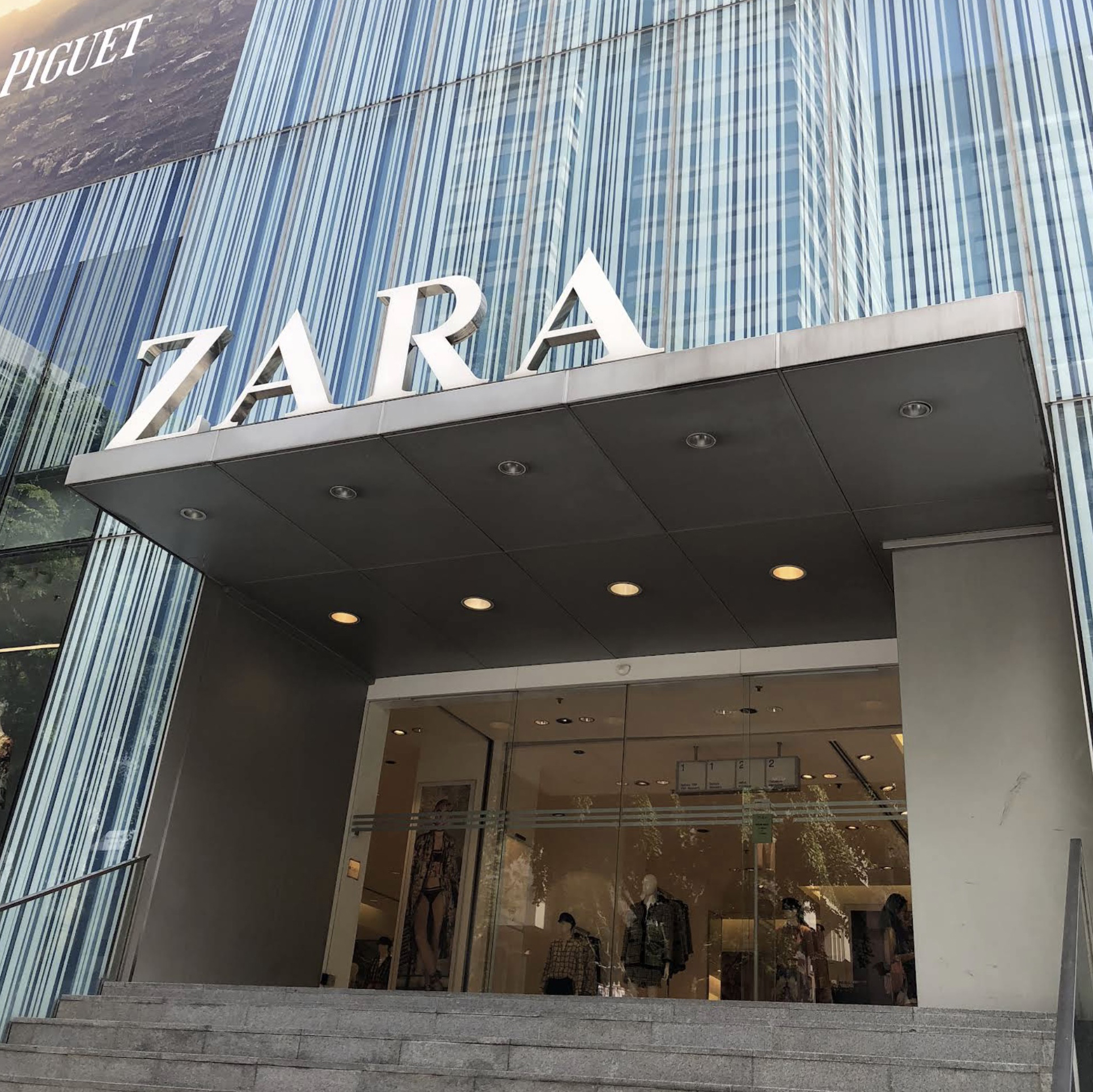 ZARA storefront and accessories at 313@Somerset