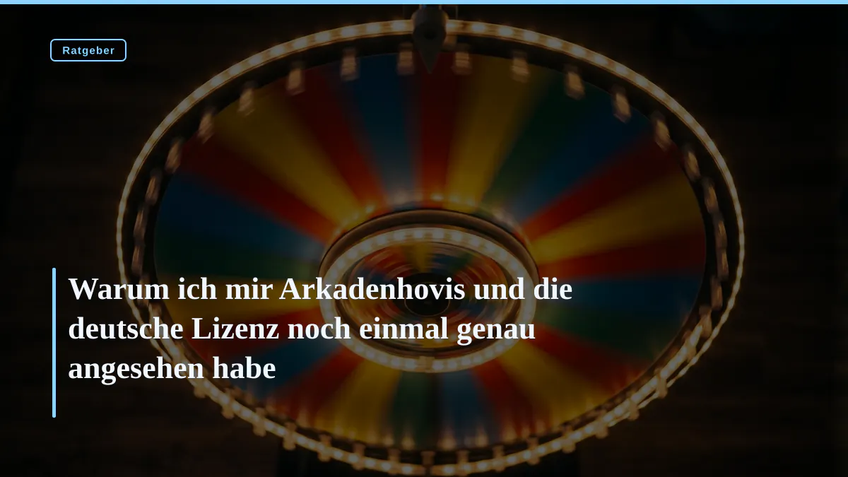 Warum ich mir Arkadenhovis und die deutsche Lizenz noch einmal genau angesehen habe